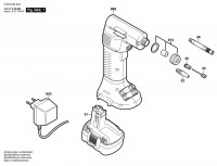 Bosch 0 603 946 422 Pag 14,4 V Air Pump 14.4 V / Eu Spare Parts